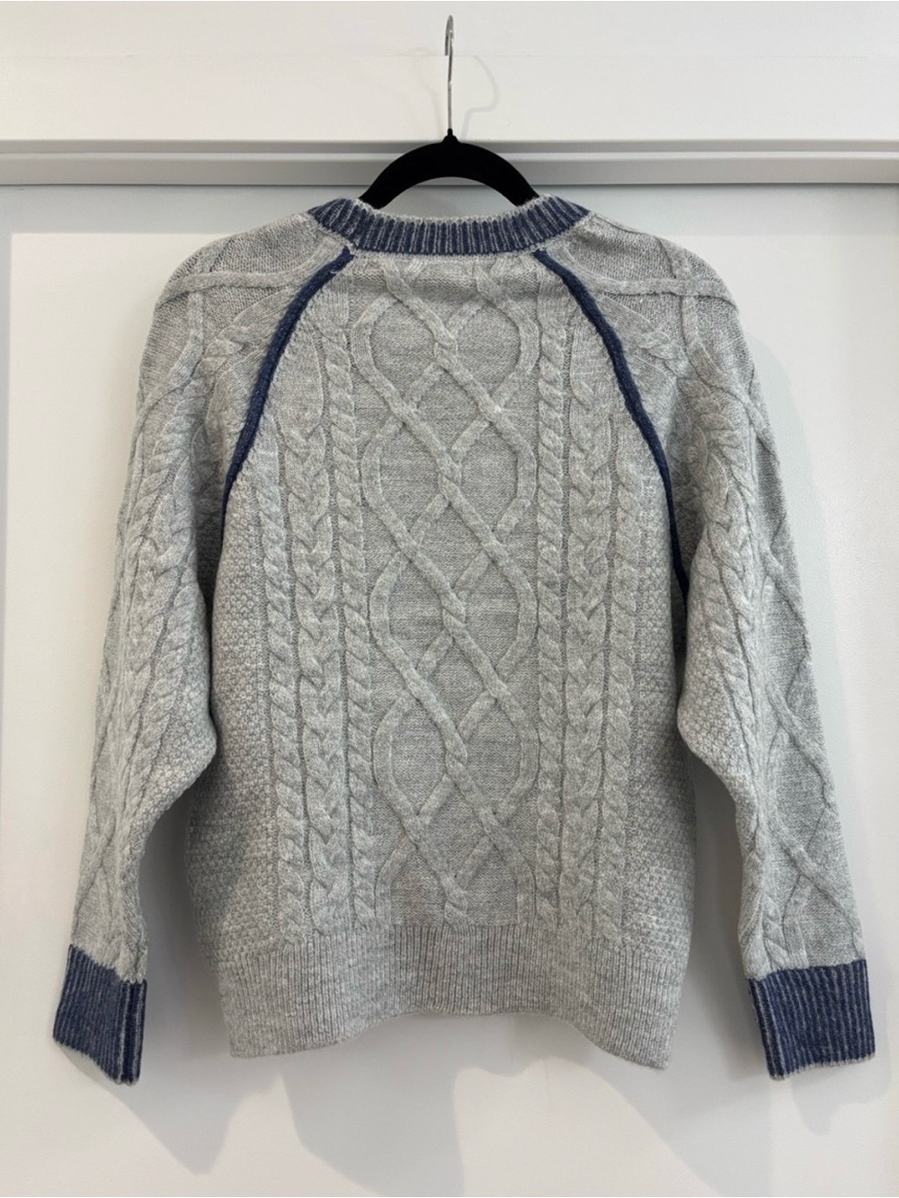 NWT Anthropologie Pilcro Cable-Knit Embroidered Cozy Home Sweater (Price Firm) - Picture 6 of 10
